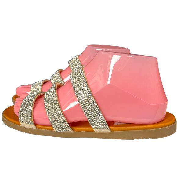 STEVE MADDEN ‘Melzy’ 3 Strap Rhinestone Sandals  7.5M  Formal Bling NightOut - Picture 6 of 12